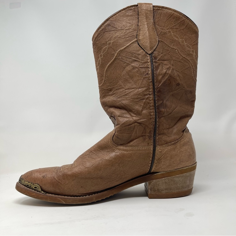 Vintage Re-enforced Toe‎ Workwear Cowboy Boots USA Made | Oil Slip Resistant - Picture 6 of 12